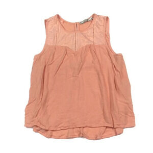 WS185 Chloe K Boho Trendy Sleeveless Blouse Top M